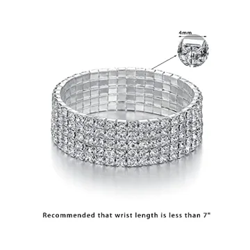 Sparkling Rhinestone Stretch Bracelet for Every Occasion