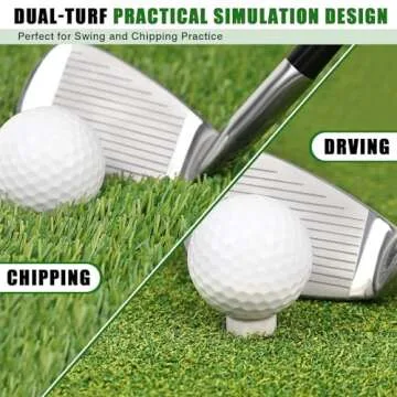 BIRDIEBLAST Premium Golf Mat for Indoor and Outdoor Use