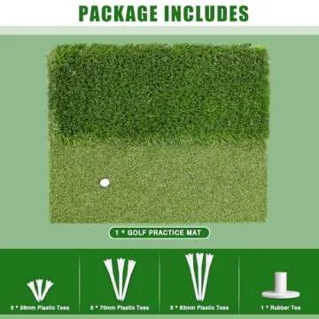 BIRDIEBLAST Premium Golf Mat for Indoor and Outdoor Use