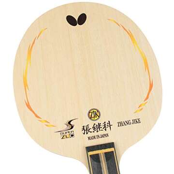 Butterfly Zhang Jike Super ZLC Table Tennis Blade - Super ZL Carbon Fiber Blade - Professional Butterfly Table Tennis Blade - Available in an, FL, and ST Handle Styles - Made in Japan