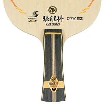 Butterfly Zhang Jike Super ZLC Table Tennis Blade - Super ZL Carbon Fiber Blade - Professional Butterfly Table Tennis Blade - Available in an, FL, and ST Handle Styles - Made in Japan