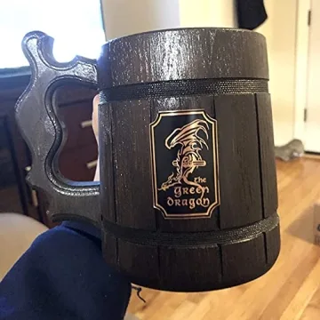 WildMugs Lord Rings Green Dragon Beer Mug - Unique Tankard