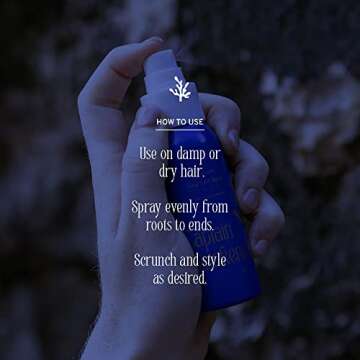 Captain Blankenship Texture Sea Salt Hair Spray | Adds Volume, Texture & Natural Waves | Color-Safe, Organic, Sulfate-Free, Vegan Haircare - 2 oz