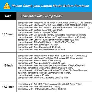 MOSISO PU Leather Laptop Tote Bag for Women (17-17.3 inch), Waterproof Large Capacity Business Work Briefcase Shoulder Laptop Bag, Brown