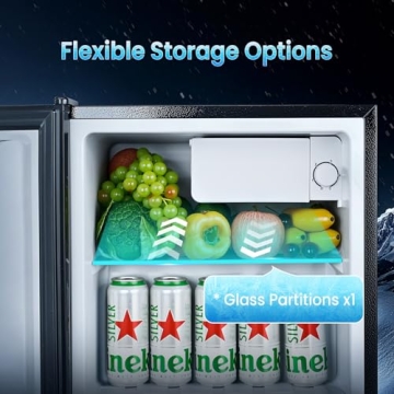 Anypro 1.84 Cu.Ft Fridge with Freezer - Versatile & Quiet