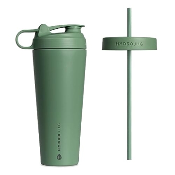 HydroJug Stainless Steel Shaker Cup - Perfect for Protein Shakes, Iced Coffee