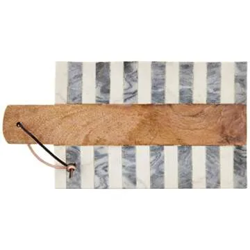 Black White Marble Serving Board Set for Elegant Entertaining