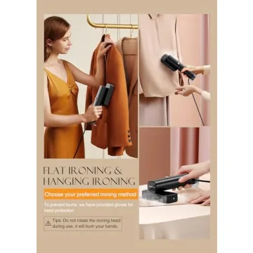 Portable Handheld Clothes Steamer with 15s Heat Up