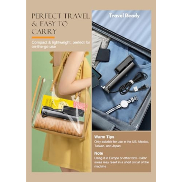 Portable Handheld Clothes Steamer with 15s Heat Up