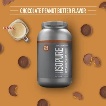 Delicious Isopure Low Carb Protein Powder Chocolate Peanut Butter