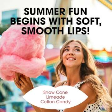 ChapStick Lip Care Set, Vacation Getaway Collection 3-Pack – Snow Cone, Limeade, Cotton Candy Lip Balm, 0.15 Oz Ea