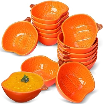 Norme 16-Pc Pumpkin Bowls for Thanksgiving Parties