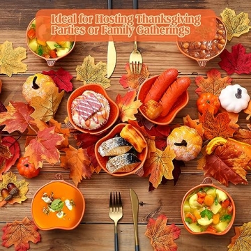 Norme 16-Pc Pumpkin Bowls for Thanksgiving Parties