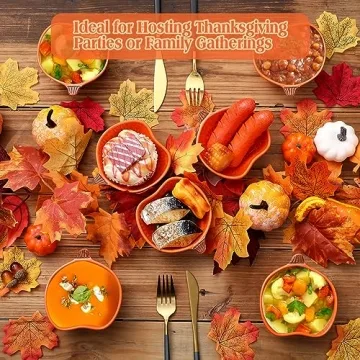 Norme 16-Pc Pumpkin Bowls for Thanksgiving Parties