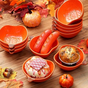 Norme 16-Pc Pumpkin Bowls for Thanksgiving Parties