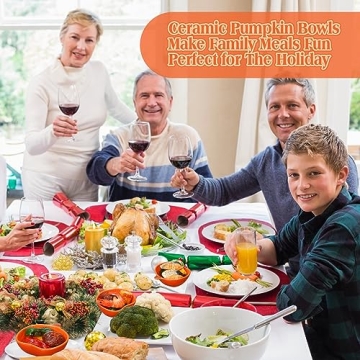 Norme 16-Pc Pumpkin Bowls for Thanksgiving Parties