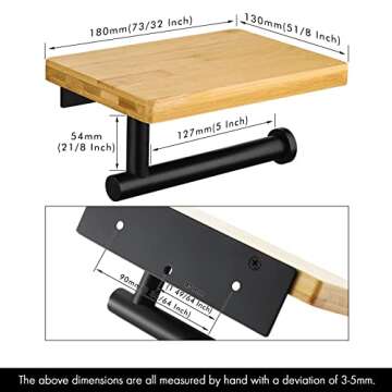 KES Stainless Steel Toilet Paper Holder with Shelf
