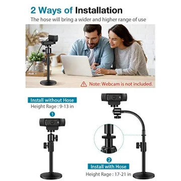 InnoGear Webcam Stand for Logitech & GoPro Cameras