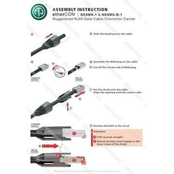 Genuine Neutrik NE8MX-B-1 Ethercon Connectors - 4-Pack