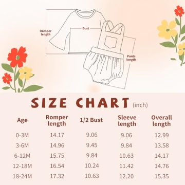Cute Baby Girl Clothes for Fall with Bell Sleeve Romper