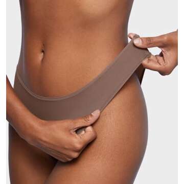 SOULVOR Magneticfit Cheeky Underwear for Women Bikini Stretchy High Cut Panties Sexy Tagless Briefs ...