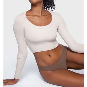 SOULVOR Magneticfit Cheeky Underwear for Women Bikini Stretchy High Cut Panties Sexy Tagless Briefs 3 Pack Brown Purple (3pack) X-Large