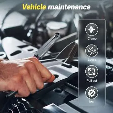 Electrical Disconnect Pliers, Electrical Connector Pliers for Cars(1*Straight&1 * 60°Bend), Fuel Line Pliers with Anti-Slip Grip, Fuel Line Disconnect Tool Set for Air Flow Sensors Fuel Injectors