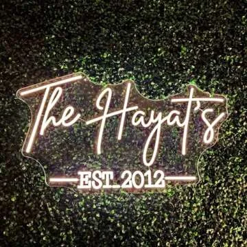 Goolsee Custom Neon Sign, Handmade Personalized Neon Lights for Wall Décor, Bedroom, Birthday, Wedding Party, Bar, Shop Logo, Custom LED Neon Signs Gifts for Girlfriend Family