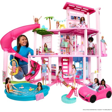 Barbie DreamHouse with 75+ Pieces & Pool Slide