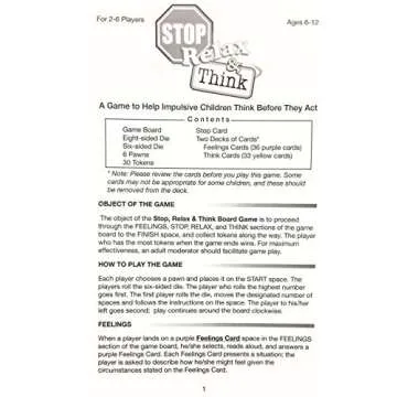 Stop, Relax & Think: A Game to Help Impulsive Children Think Before They Act