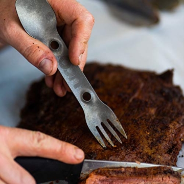Durable 3-In-1 Titanium Spork for Camping Enthusiasts