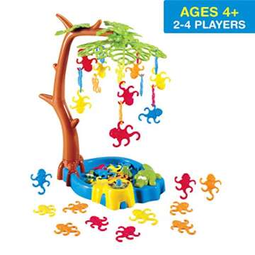 Game Zone Monkeying Around - Multiplayer Tabletop Balancing Game for Ages 4+ - Helps Develop Hand-Ey...