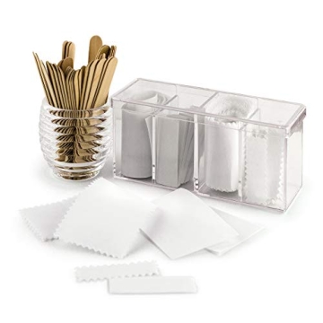 4-Compartment Makeup Organizer for Beauty Supplies