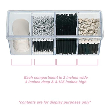 4-Compartment Makeup Organizer for Beauty Supplies