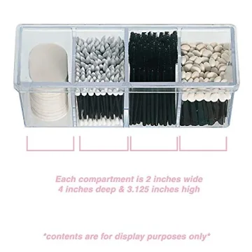 4-Compartment Makeup Organizer for Beauty Supplies