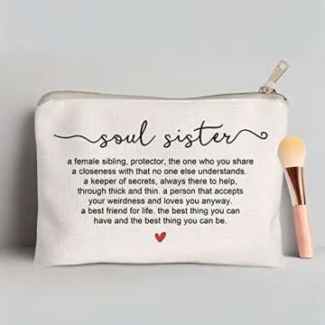 Soul Sister Cosmetic Bag Stylish Makeup Travel Gift