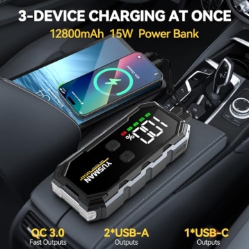 Powerful 6000A Car Jump Starter for Emergencies