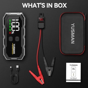 Powerful 6000A Car Jump Starter for Emergencies