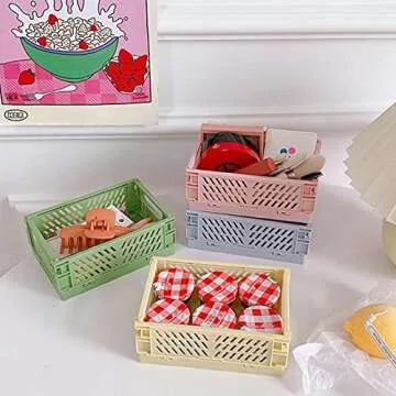 Collapsible Storage Crate Set for Home & Office Organization