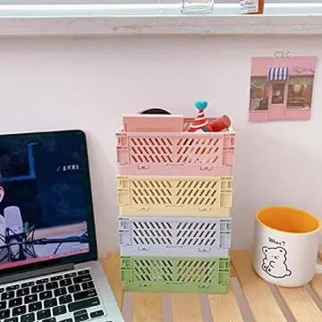 Collapsible Storage Crate Set for Home & Office Organization