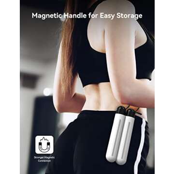 Momax Smart Jump Ropes for Fitness, Cordless Skipping Rope with APP, Adjustable Workout Jump Ropes with Counter, Digital Jump Rope for Men Women Kids, Indoor Outdoor Home Gym Exercise, Smart Hop