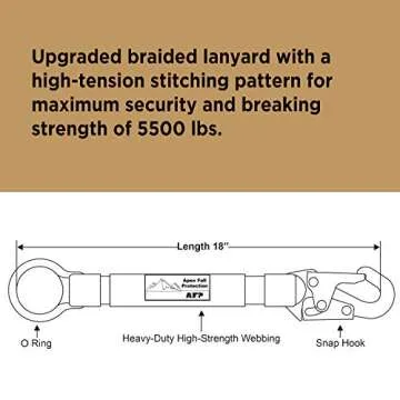 AFP Heavy-Duty 18 inch D-Ring Extender for Fall Safety
