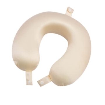 22 Momme Mulberry Silk Travel Neck Pillow for Pain Relief