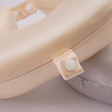 22 Momme Mulberry Silk Travel Neck Pillow for Pain Relief