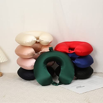 22 Momme Mulberry Silk Travel Neck Pillow for Pain Relief