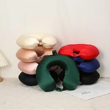 22 Momme Mulberry Silk Travel Neck Pillow for Pain Relief