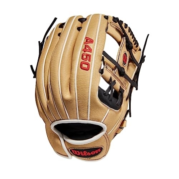 Wilson 2022 A450 11.5" Youth Baseball Glove - Black/Blonde