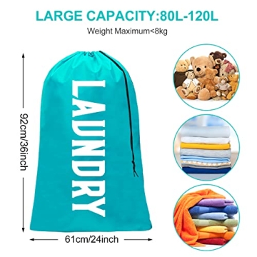Fiodrmy XL Laundry Bags - Durable & Colorful Organizer