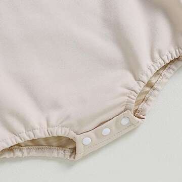 Endorothii Baby Halloween Clothes Girl Boy Spooky Vibes Romper Sweatshirt Long Sleeves Bubble Bodysuit Outfit (Spooky Vibes, 0-3 Months)