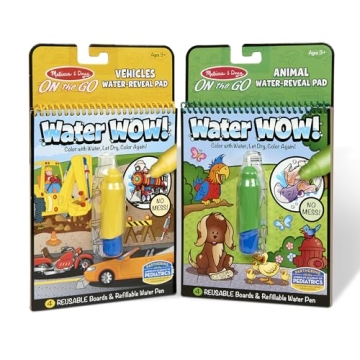 Melissa & Doug Water Wow! Reusable Activity Pads - 2 Pack